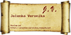 Jelenka Veronika névjegykártya